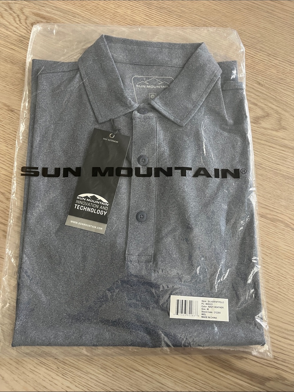 Sun Mountain Men's Slate Heather Polo